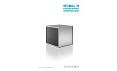 H Cross Flow Heat Exchangers - Specification