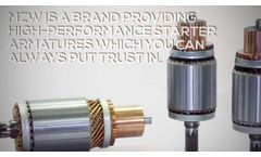 Motor Armature In Electric Motor, Starter Armature Manufacturer-MZW - Video