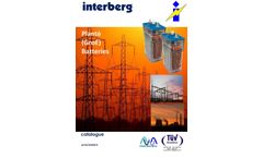 Interberg - Model Plant?? Range - Plate Batteries Datasheet