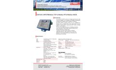 ExpertdAQ - Model EX9133C-2-MTCP - Modbus TCP to Modbus RTU / ASCII Converter Datasheet