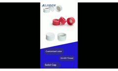 24-400 Plastic Screw Cap for vial sealing - Video