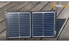 Review Portable USB-A/C solar panel 30W / 5V / 9V / 12V / 3.0A | Mobisun - Video