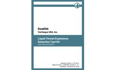 Swabtek - Liquid Threat/Explosives Detection Test Kit User Manual