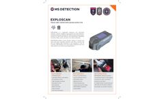MS Tech - Model EXPLOSCAN - Single-Mode Trace and Vapor Explosives Detector Datasheet