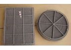 Drahtgeflecht - Model 304 and SS 316 - Stainless Steel Knit Wire Mesh Pad Demisters with Steel Bar Support Grid