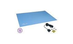 Model 66327 - Statfree UC2™ Dissipative Dual Layer Rubber Mat, Sky Blue, .080
