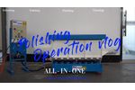TV200 Rectangular Trough Vibratory Tumbling Machine for Automotive Parts Granite Marble Stone - Video