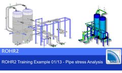 ROHR2 Training Example 01/12 - Pipe Stress Analysis - Video