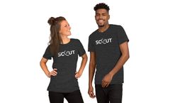 SCOUT - Scout White Logo Short-Sleeve Unisex T-Shirt