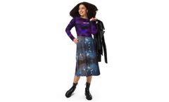 SCOUT - All-Over Print Long Sleeve Midi Dress