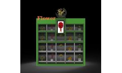 Rotary Cabinet locker Bouquet Flower Vending Solution Large Capacity