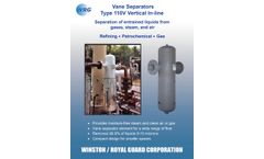WRG - Model Type 110V - Vertical In-line Vane Separator Brochure