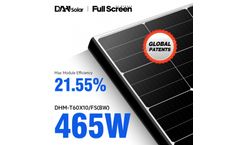 DAH Solar - Model DHM-T60X10/FS(BW)-450~465W - Full-Screen PV Module