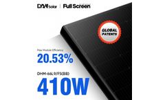 DAH Solar - Model DHM-66L9/FS(BB)-400~415W - Full-Screen PV Module