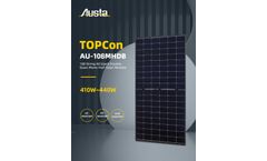 Austa - Model AU-108MHDB - 108 String All Black Double Glass Mono Half Solar Module