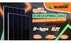 Bluesun - Model BSM585PMB6-60SC - Shingled Mono 585 Watt Solar Panel Solar System