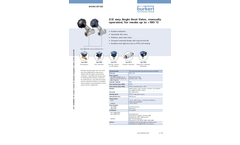 Model Type 2000 - Classic - Pneumatically Operated 2/2 Way Angle Seat Valve - Datasheet