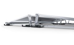 PMT - Model EASY - East-West Orientation Photovoltaic Flat Roof Mounting System