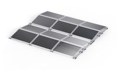 PMT - Model EVO 2.1 EW - East-West Orientation Photovoltaic Flat Roof Mounting System