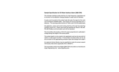 Arjay - Model ﻿2880-OWI﻿﻿ - Oil Water Interface Alarm - Sample Specification
