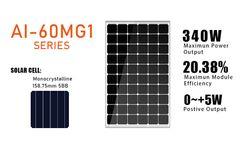 Aoli Solar - Model AI-60MG1 Series - Mono Solar Panel 158.75mm