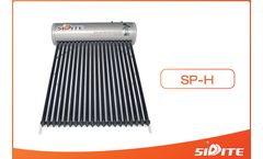Sidite - Model SP-H - Pressurized Solar Water Heater