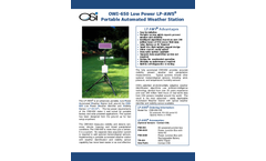 OSI - Model OWI-650 LP-AWS - Low-Power Portable Automated Weather Station - Brochure