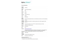 Alpha Lifetech - Model APCS1002 - Human White Preadipocytes Cells - Brochure