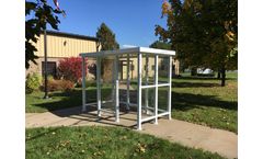 Austin Mohawk - Model ALS510A2FW - 5 X 10 Aluminum Shelter Flat Roof 2-Open White