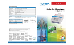 HORIBA - Model SLFA-60 - X-ray Fluorescence Sulfur-in-Oil Analyzer - Brochure