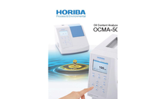OCMA-500/550 Oil Content Analyzer Brochure