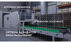 Automatic solid waste sorting with an optical separator ERGA ReSortika BF