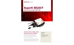 NKT Photonics - Model SuperK SELECT - Tunable Multi-channel Filter for Laser - Brochure
