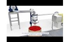Pneumatic conveying of finished plastic components - Video