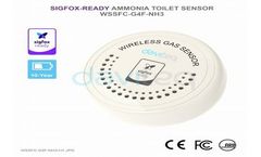 Daviteq - Model WSSFC-G4F-NH3 - Sigfox-Ready NH3 and H2S Sensor for Toilet