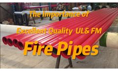 The importance of excellent quality fire pipes 