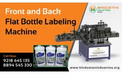 Front and Back Sticker Labeling Machine with Unique & Advance Technology-Hindustan Industries - Video