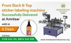 Front Back & Top Side Sticker Labeling Machine | Three (3) Sides Labeling Machines | - Video