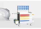 Hhao Technology - Model HO-M05A - MRI Compatible Anesthesia Cart with Accessory Package, Five Drawers