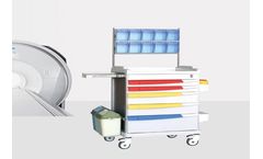 Hhao Technology - Model HO-M05A - MRI Compatible Anesthesia Cart with Accessory Package, Five Drawers