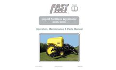 Liquid Fertilizer Applicator 8010N, 8013N -  Operation, Maintenance & Parts Manual