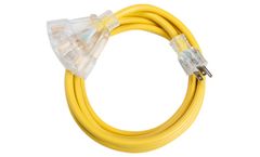 Lantuo - Model American Style - Outdoor Heavy Duty Triplex Socket Waterproof With Indicator Extension Cord