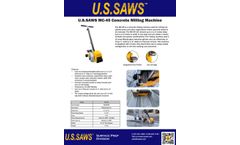 Mc-45 | Concrete Milling Machine - Spec Sheet