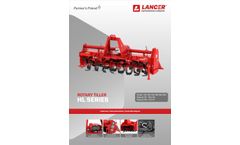Lancer - Model HL Series - Rotary Tiller (Rotavator) Datasheet