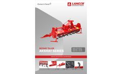 Lancer - Model AKSHAT Series - Rotary Tiller (Rotavator) Datasheet