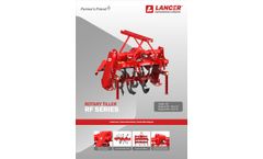 Lancer - Model RF Series - Rotary Tiller ( Rotavator) Reverse Forward Datasheet