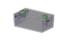 American Concrete - Model NS (New Style) - 1000 Gallon Lowboy Septic Tank