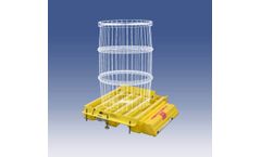 Scaletron - Model 4042ECO-WB-26 - Economical Spill Containment Drum Scale with Bladder