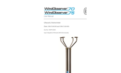 WindObserver - Model 70 - Heated Anemometer User Manual Brochure