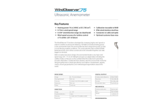 WindObserver - Model 75 - Heated Anemometer Brochure